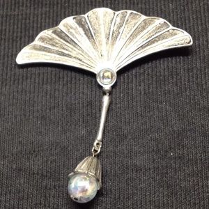 Ginkgo Brooch
